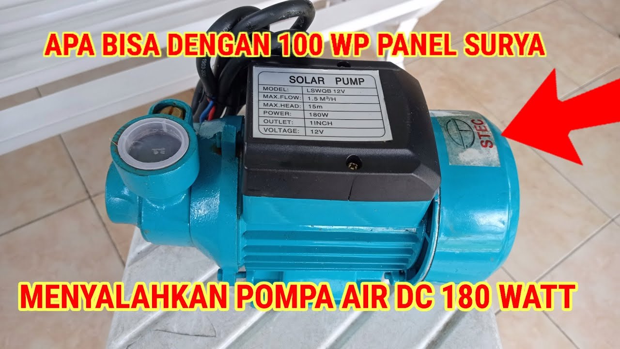 POMPA AIR DC POMPA SOLAR PANEL POMPA DC 180 WATT | POMPA DC 12V 180 WATT