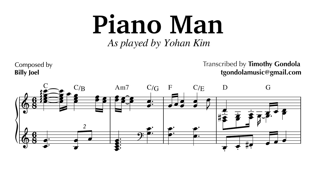 Piano Man played by Yohan Kim
