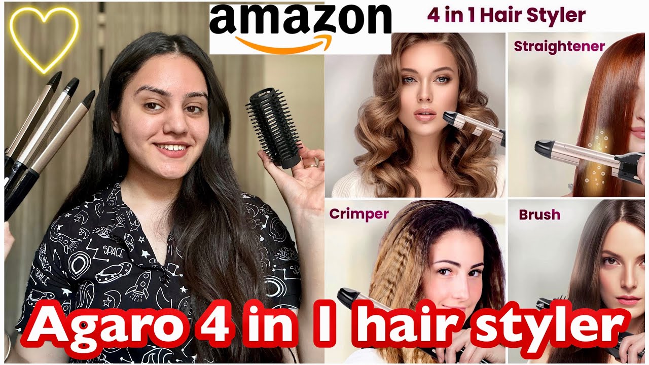 Agaro 4 in 1 hair styler Review + Demo | Didn't expect this😥 | kp styles