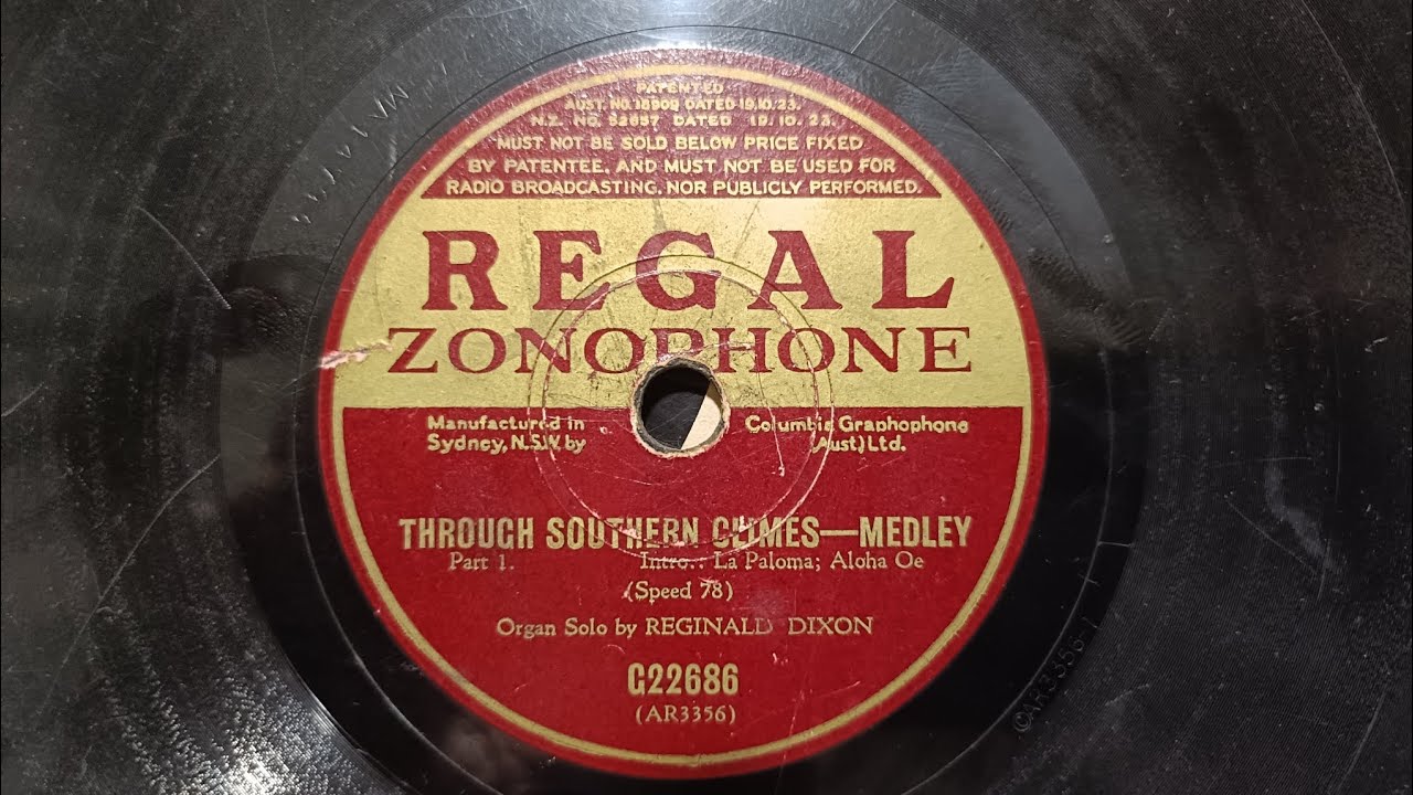 'Through Southern Climes medley' (La Paloma, Aloha Oe, O Sole Mio, La Cucaracha), Reginald Dixon