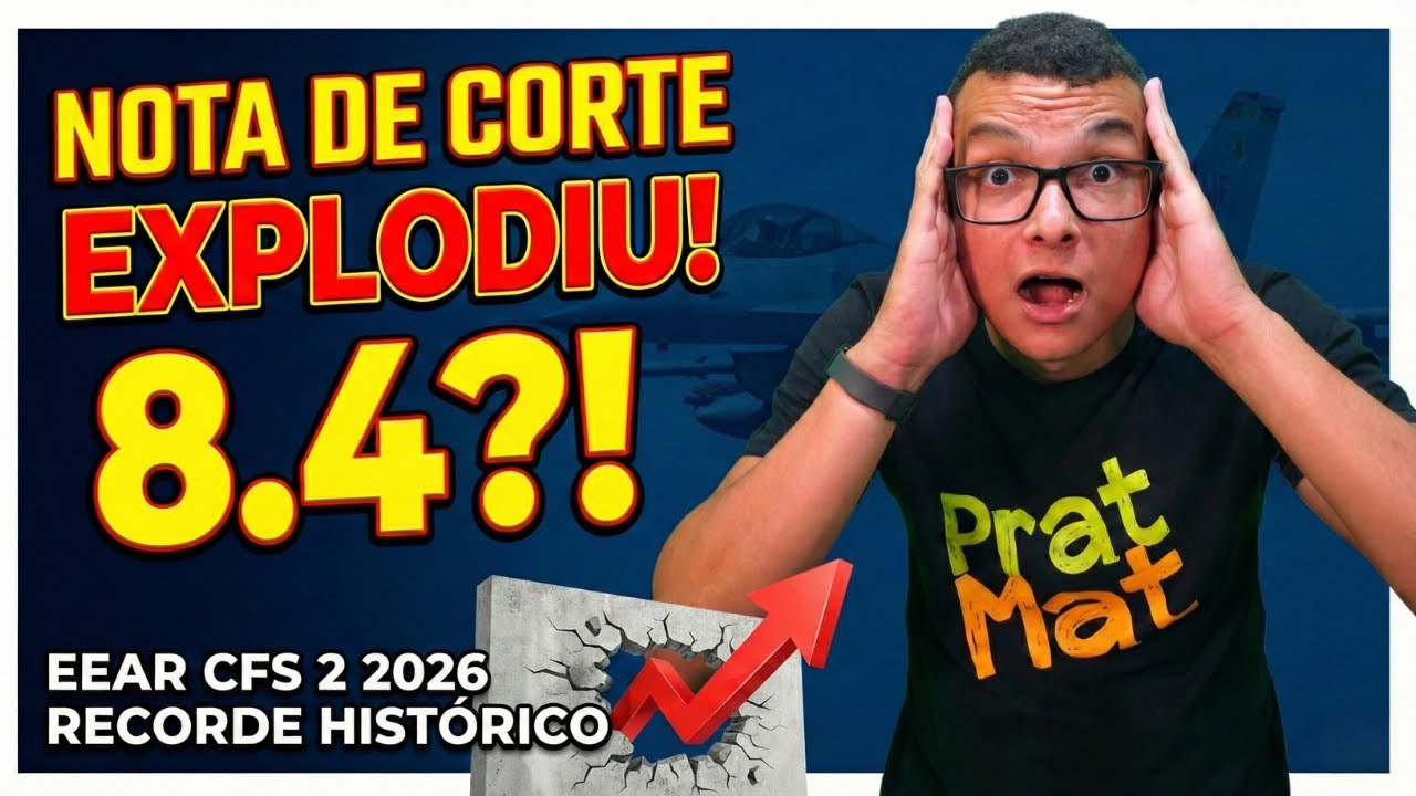 PASSOU DE 8,3! Nota de corte da EEAR assusta e mostra quem tá estudando de verdade!