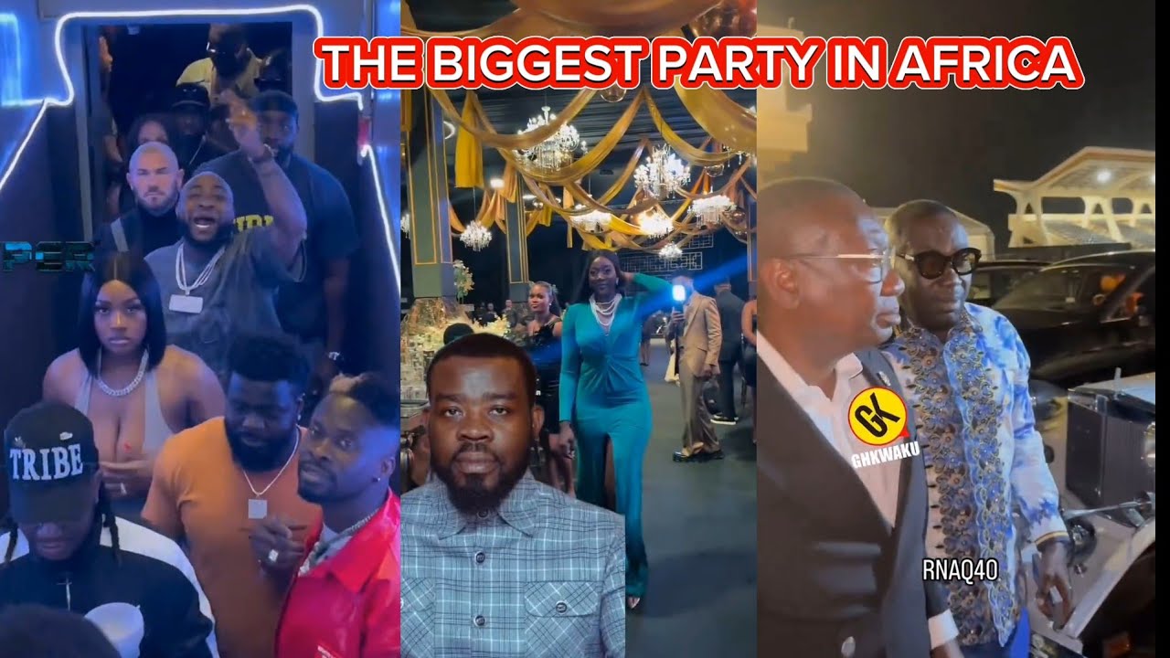 LIVE from the biggest Birthday Party in Africa #RNAQ40, all celebrities' appearances
