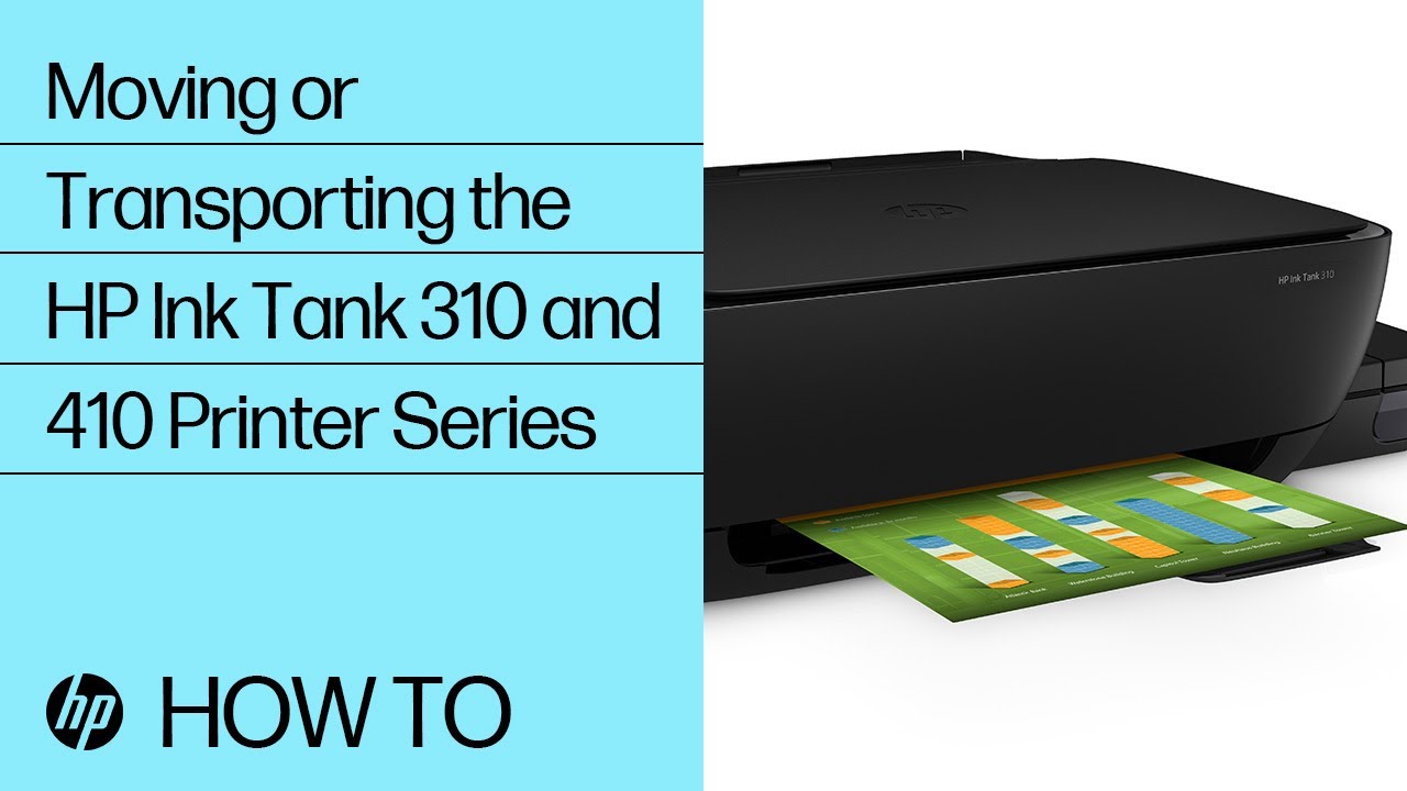 Moving or Transporting the HP Ink Tank 310 and 410 Printer Series | HP Printers | HP Support