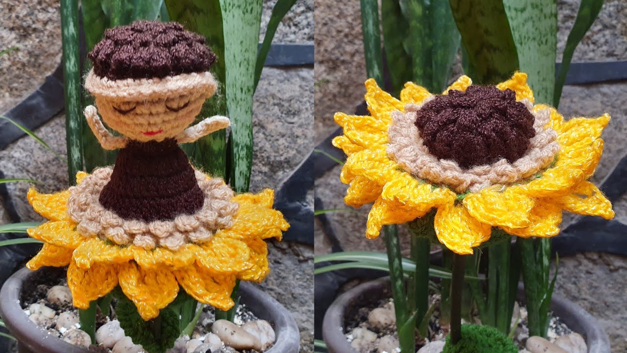 SORPRENDE a tu persona favorita!!!.. GIRASOL REVERSIBLE a ganchillo!!! muy fácil | DIESTRO 😍😍