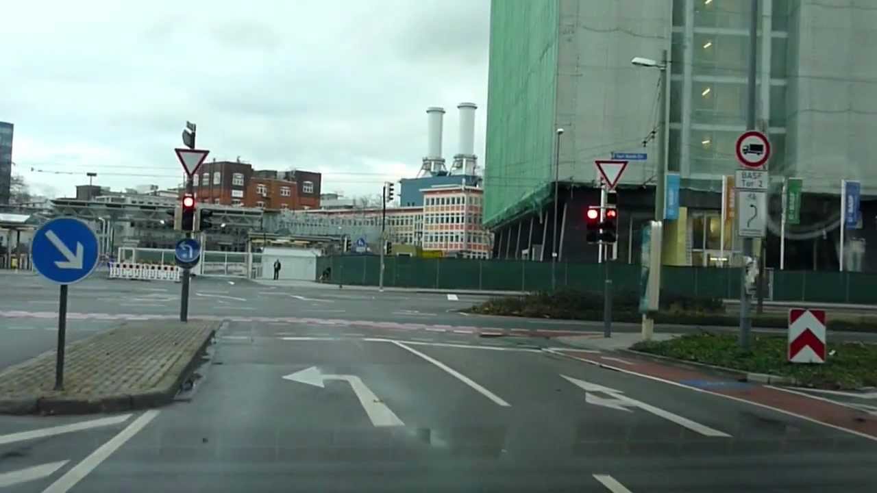 Autofahrt Ludwigshafen am Rhein BASF SE Tor 2 nach Tor 11 carly4711 Info clips auf Youtube