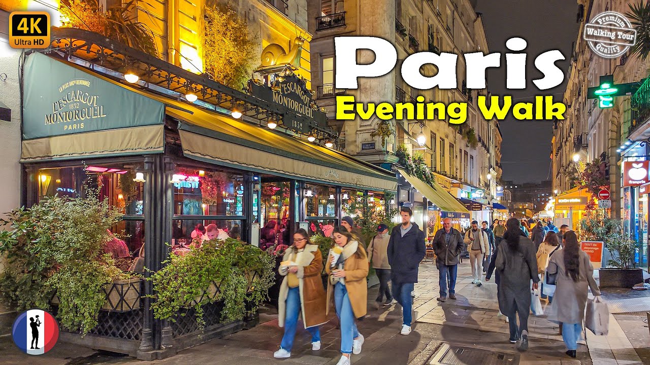 🇫🇷 PARIS, France - 2025 Châtelet-Les Halles Captivating Evening Walking Tour, Captions - 4k60fps