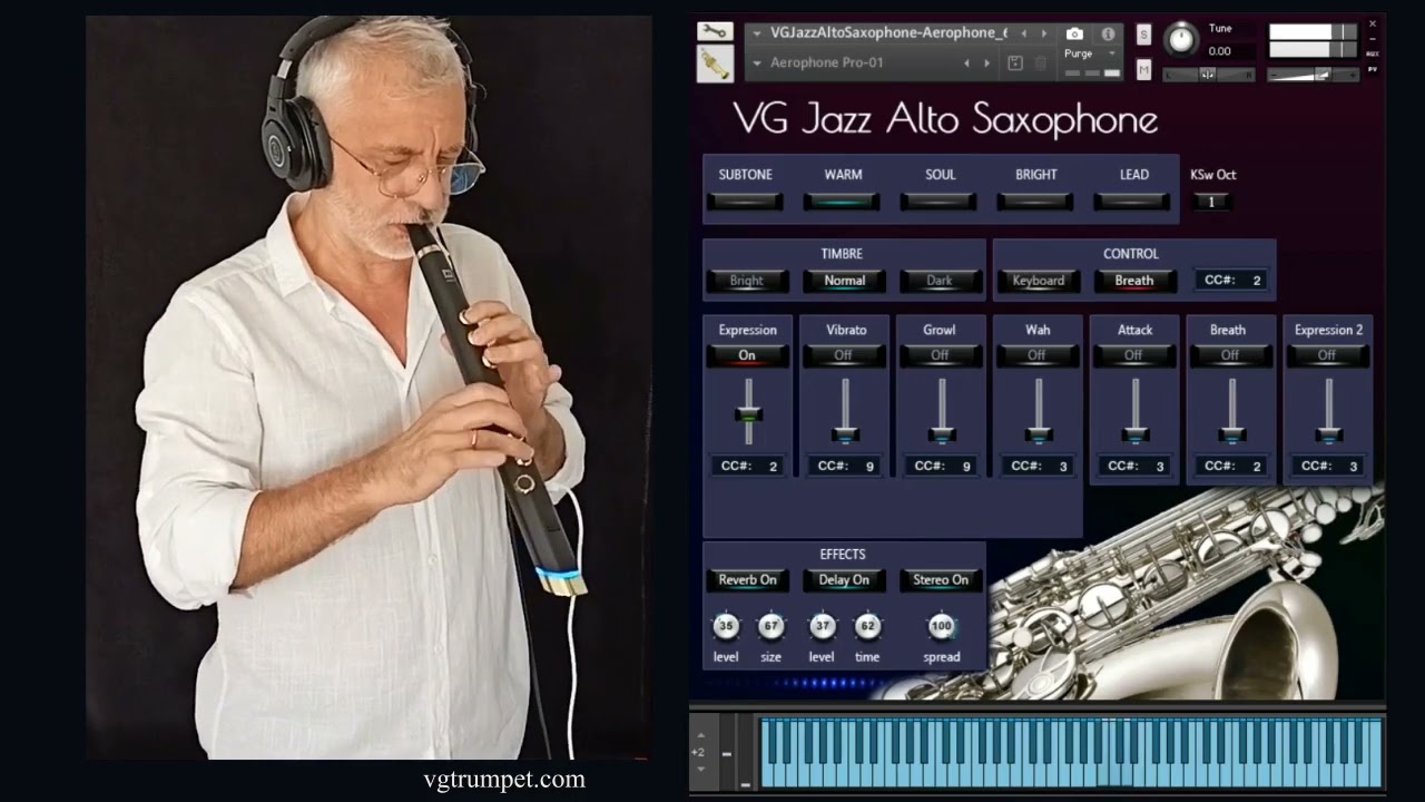 Robkoo Clarii mini. A Digital Wind Instrument and VG Jazz Alto Sax sample library for NI Kontakt.