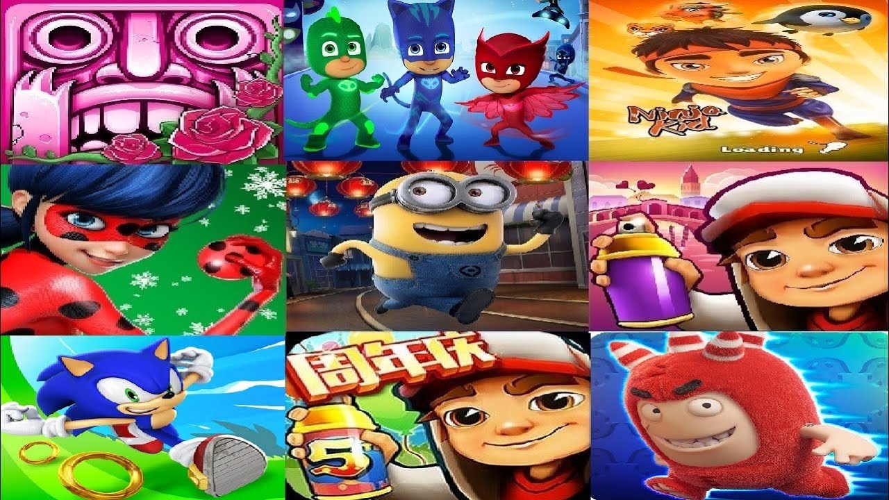 Miraculous Ladybug & Cat Noir VS Despicable Me -Minion Rush Subway Surfers PJ Masks: Super City Run