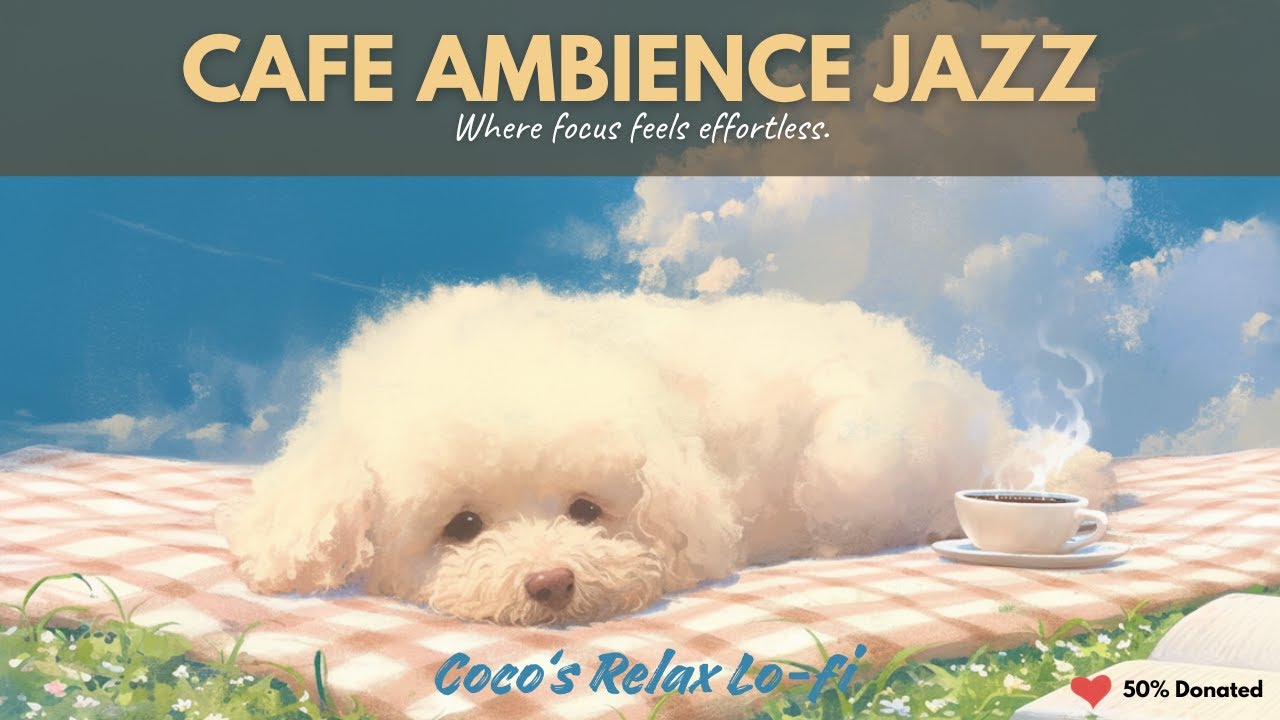 Cafe Ambience ☕️ Coffee Shop Noise + Lofi Beats