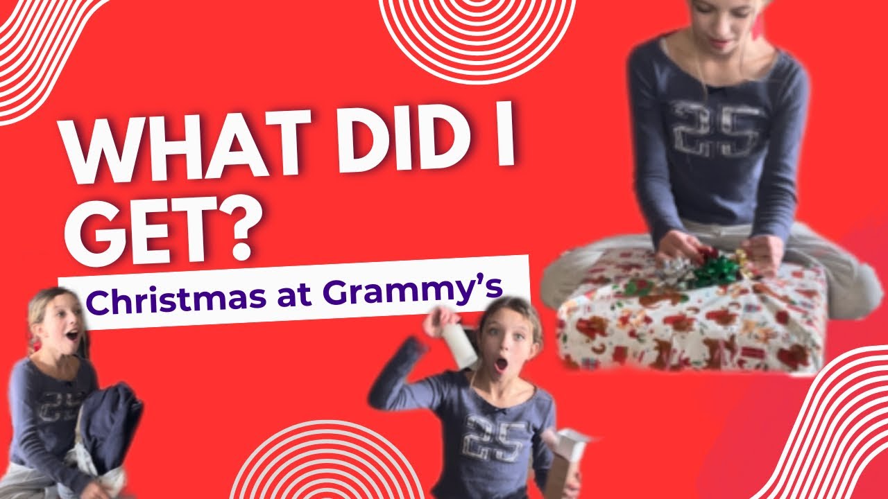 Распаковка рождественских подарков у бабушки! 
