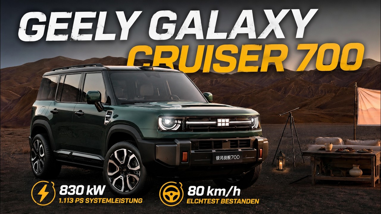 2027 Geely Galaxy Cruiser 700: Offroad-SUV mit 1.113 PS vorgestellt