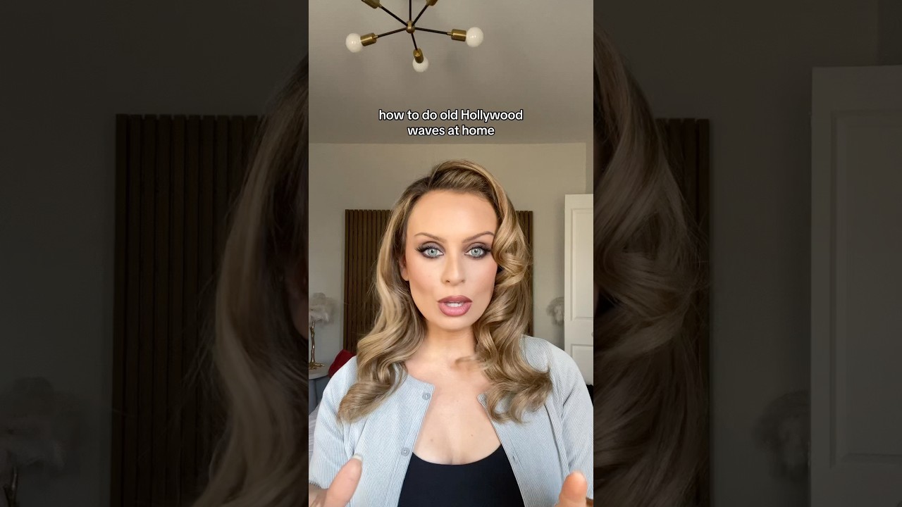 How to do old Hollywood waves hairstyle at home - the smaller the curling iron the tighter the curl