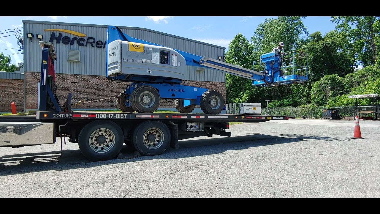 Rollback boomlift loading