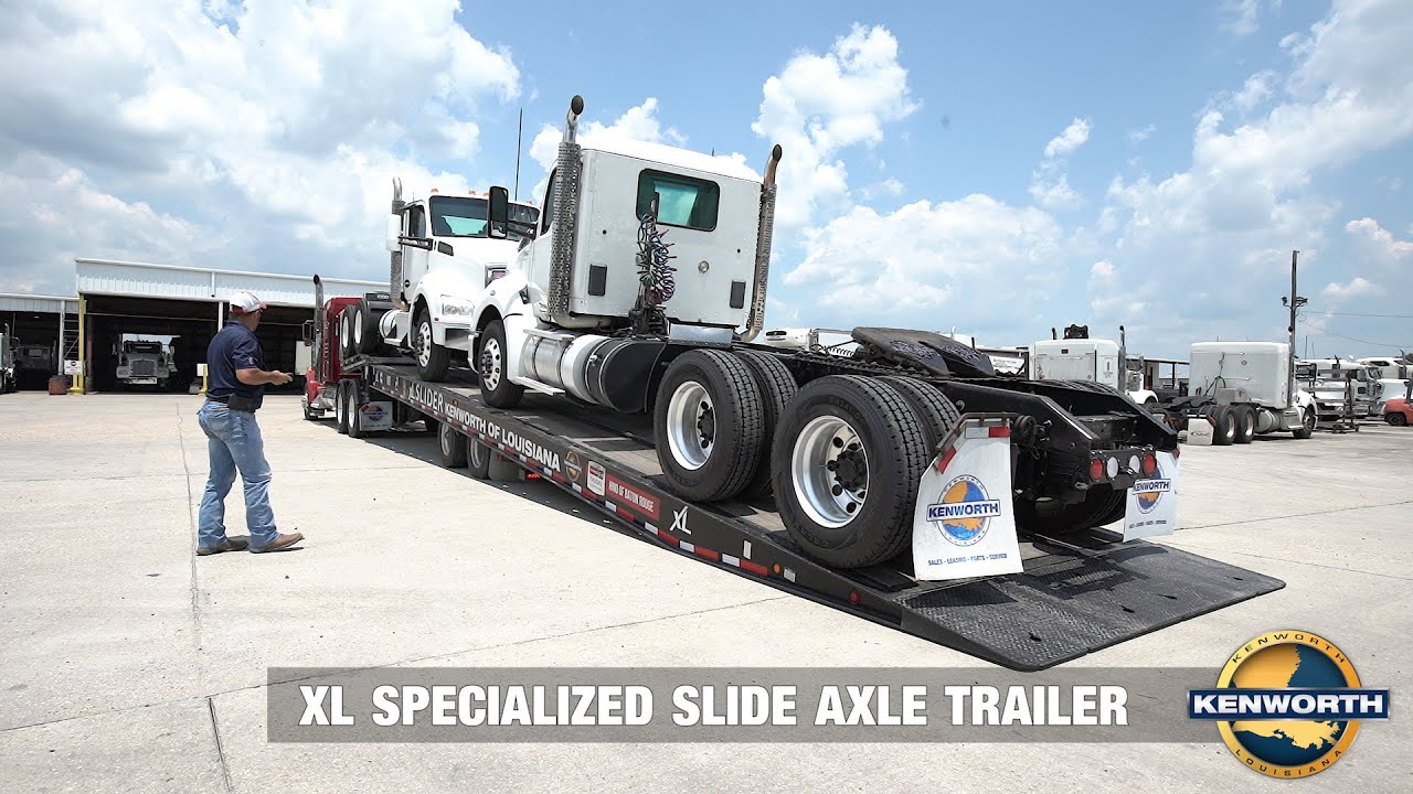 XL SPECIALIZED SLIDING AXLE TRAILER IN ACTION