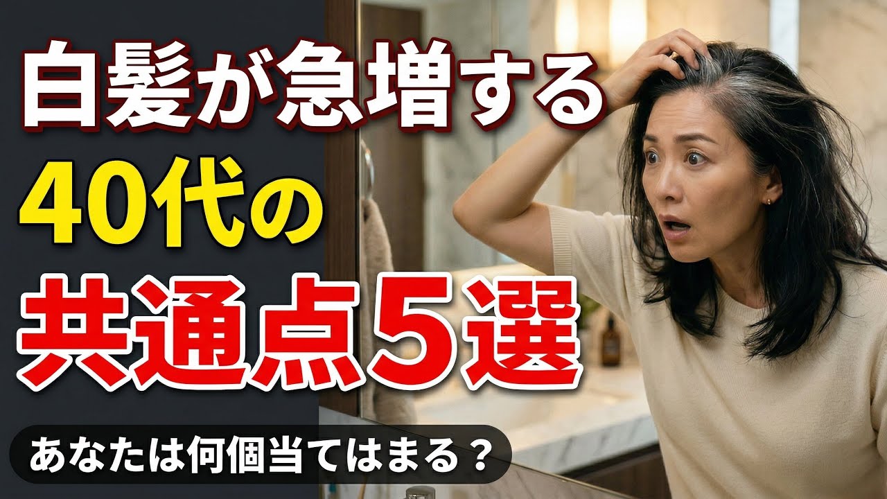 白髪と向き合う！知って欲しい生活習慣5選