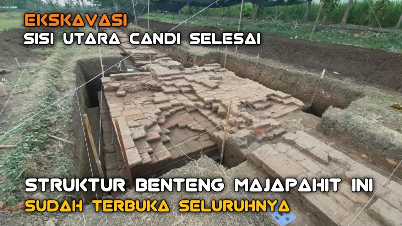 Seperti Ini Penampakan Sisa Benteng Majapahit Di Utara Candi Tribuana Tunggadewi Pasca Ekskavasi