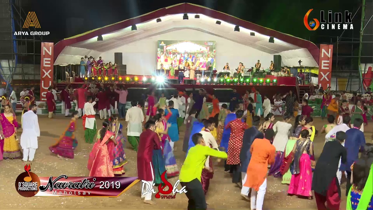 Amit Patel-Disha Vrund 2019 Garba Live Day 8 Arya Group Nadiad