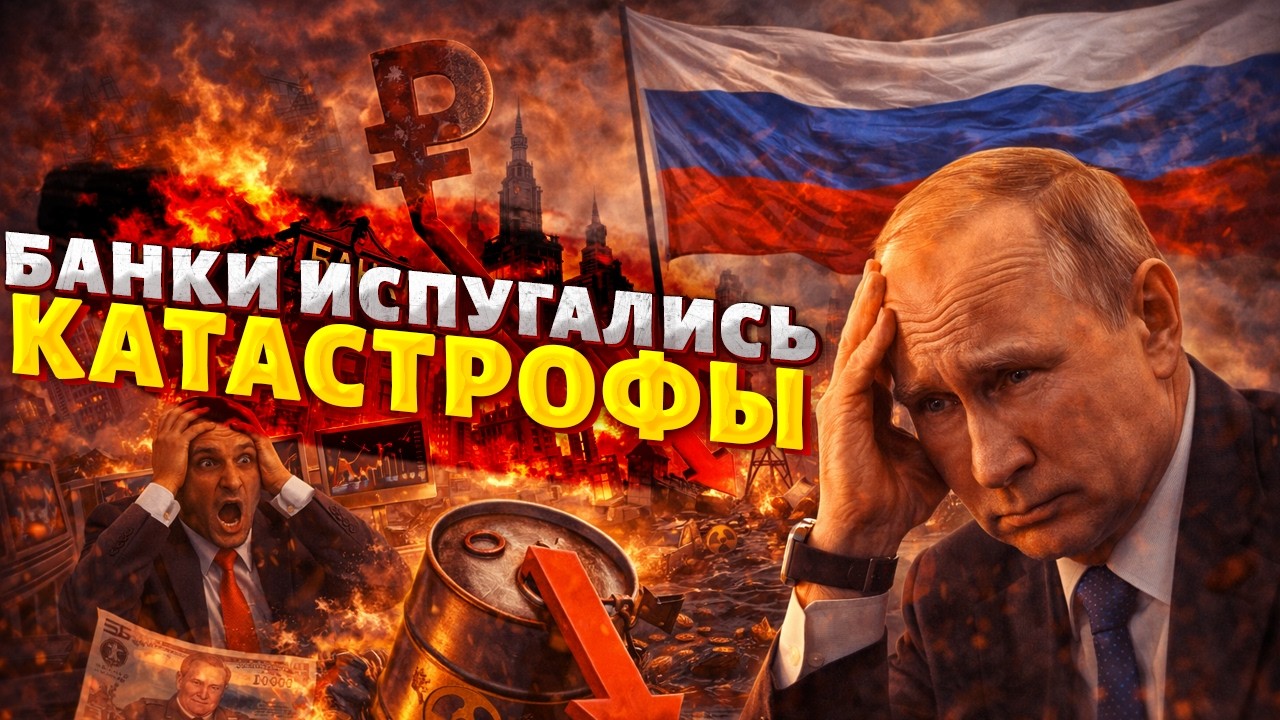 Россия в УЖАСЕ! Страна Путина ЗАГИБАЕТСЯ: банки испугались КАТАСТРОФЫ. Нефтяной шок НЕ ПОМОЖЕТ