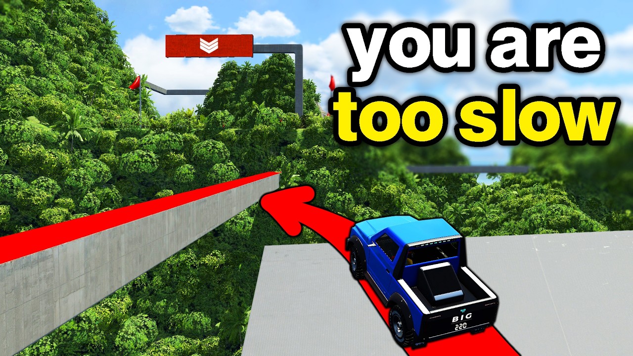 Can I beat Trackmania, but only with the Slowest Car?