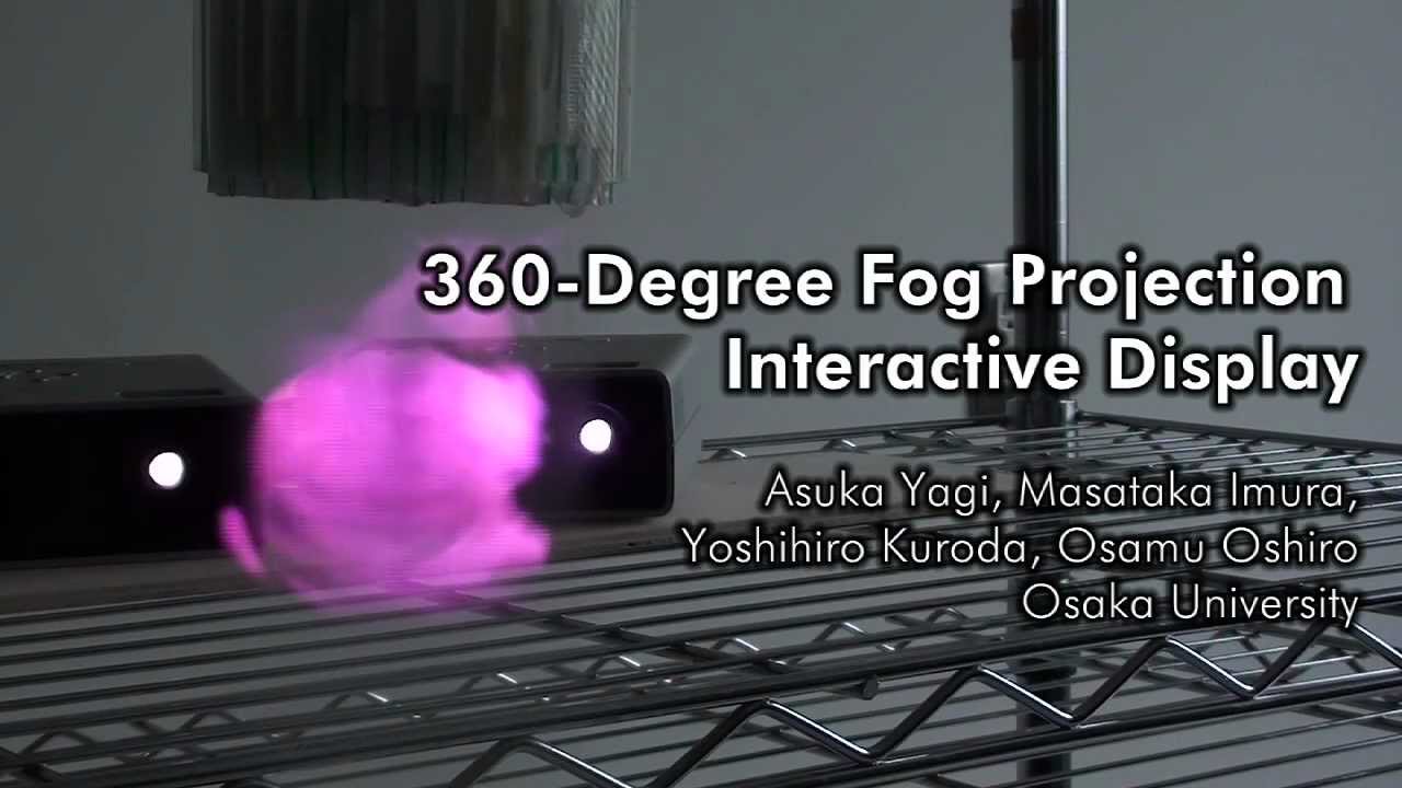 360-Degree Fog Projection Interactive Display