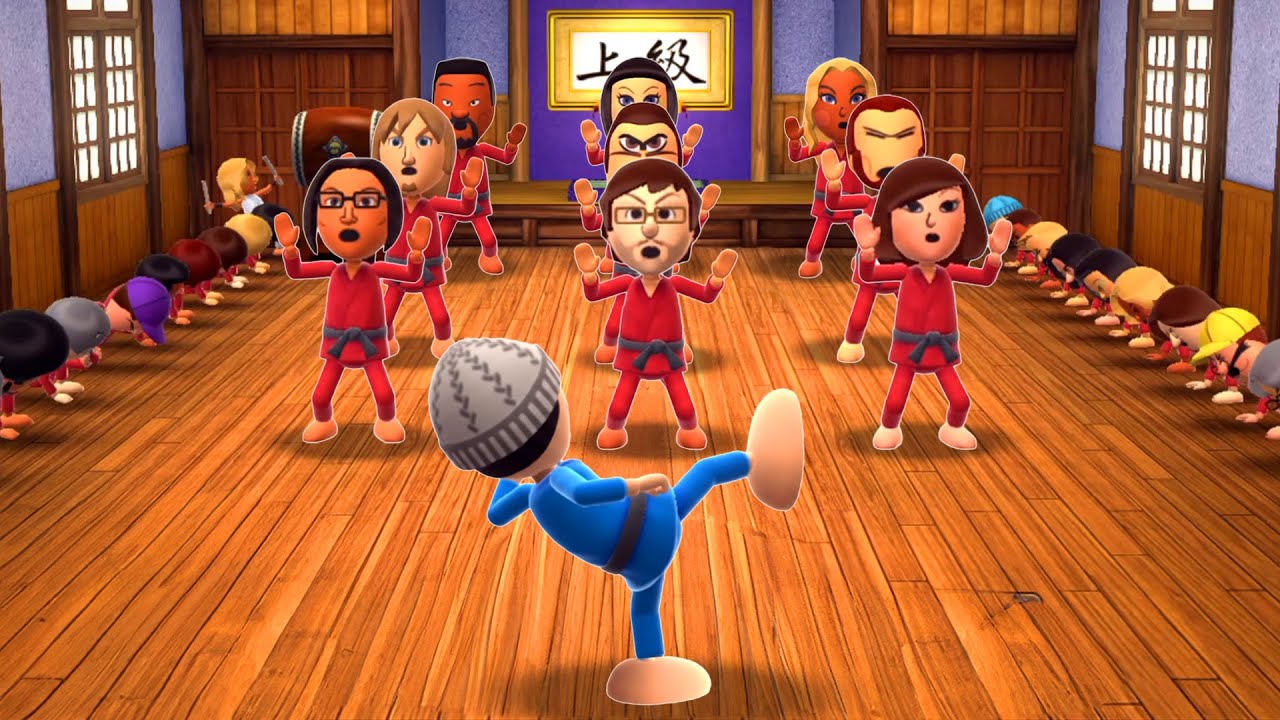 Wii Party U - Dojo Domination Play Dry Bones (Hardest Difficulty)