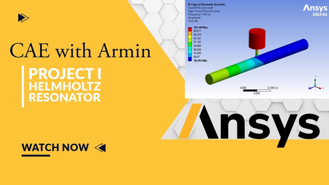 📉 Ansys Tutorial: Sound Transmission Loss & Absorption of a Helmholtz Resonator 🔊