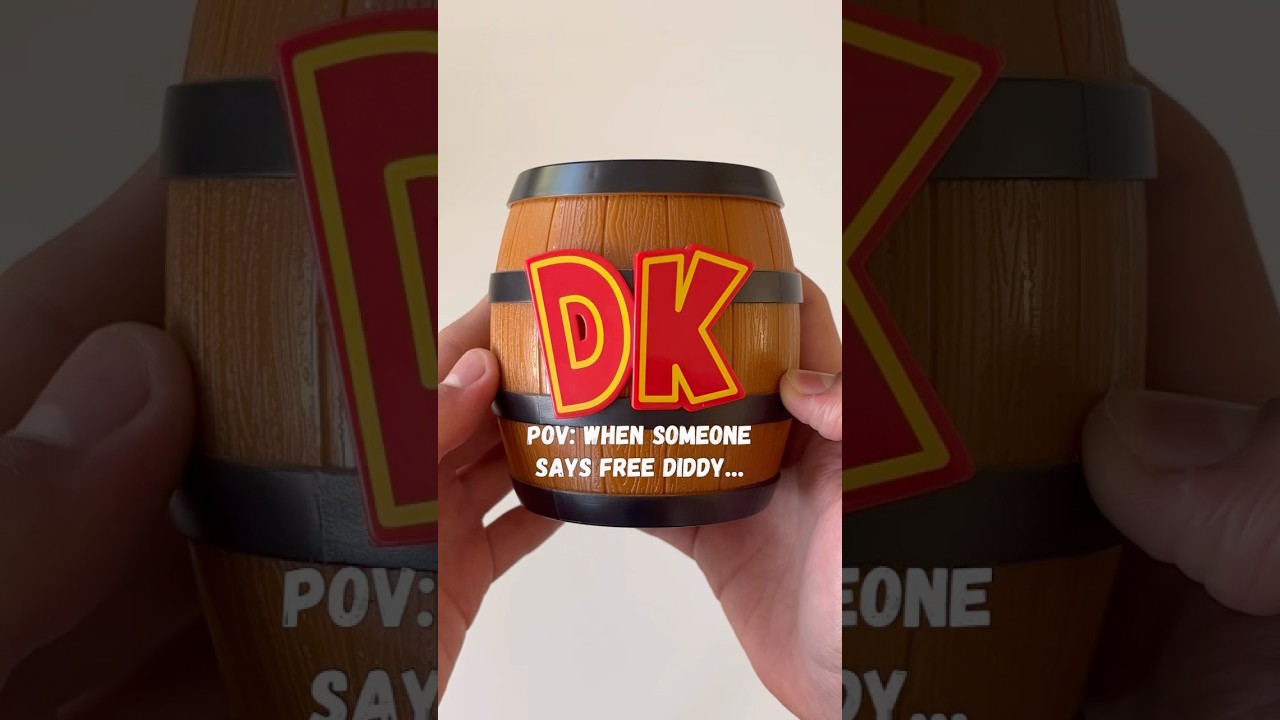 POV: When someone says free Diddy #donkeykong #diddy #diddykong #nintendo #toys #actionfigures