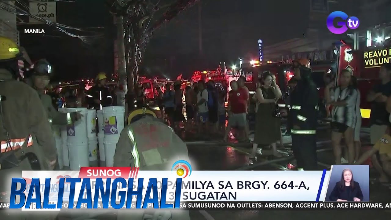 BFP - Nasa 10 pamilya, nasunugan sa Paco, Manila | Balitanghali