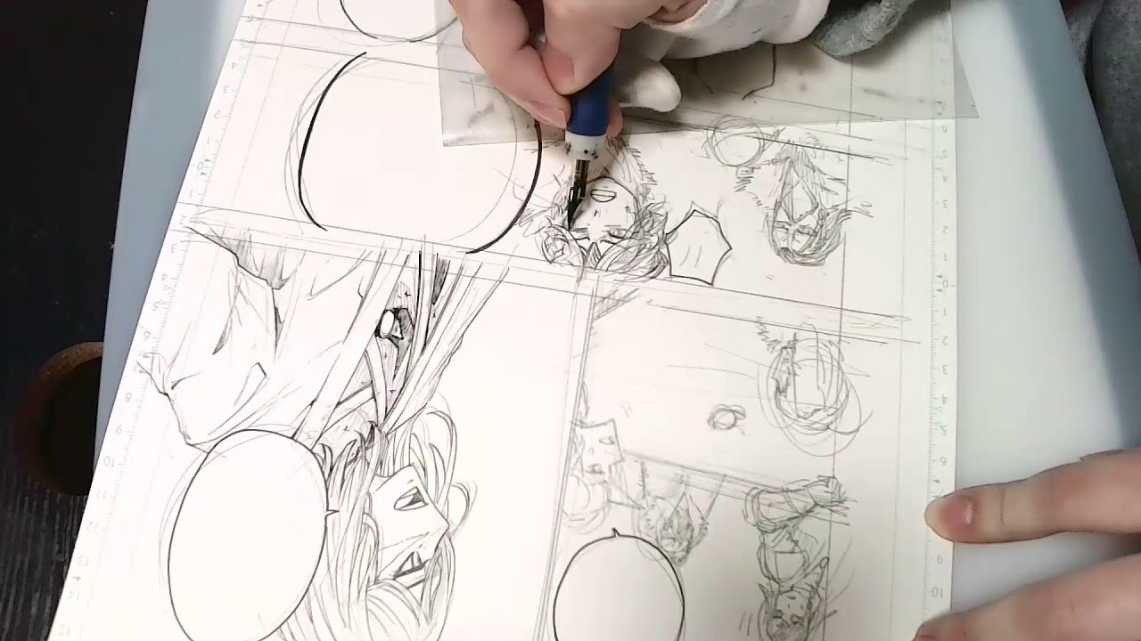 【ペン入れ】全力！漫画原稿作画配信！ 12/16 live drawing