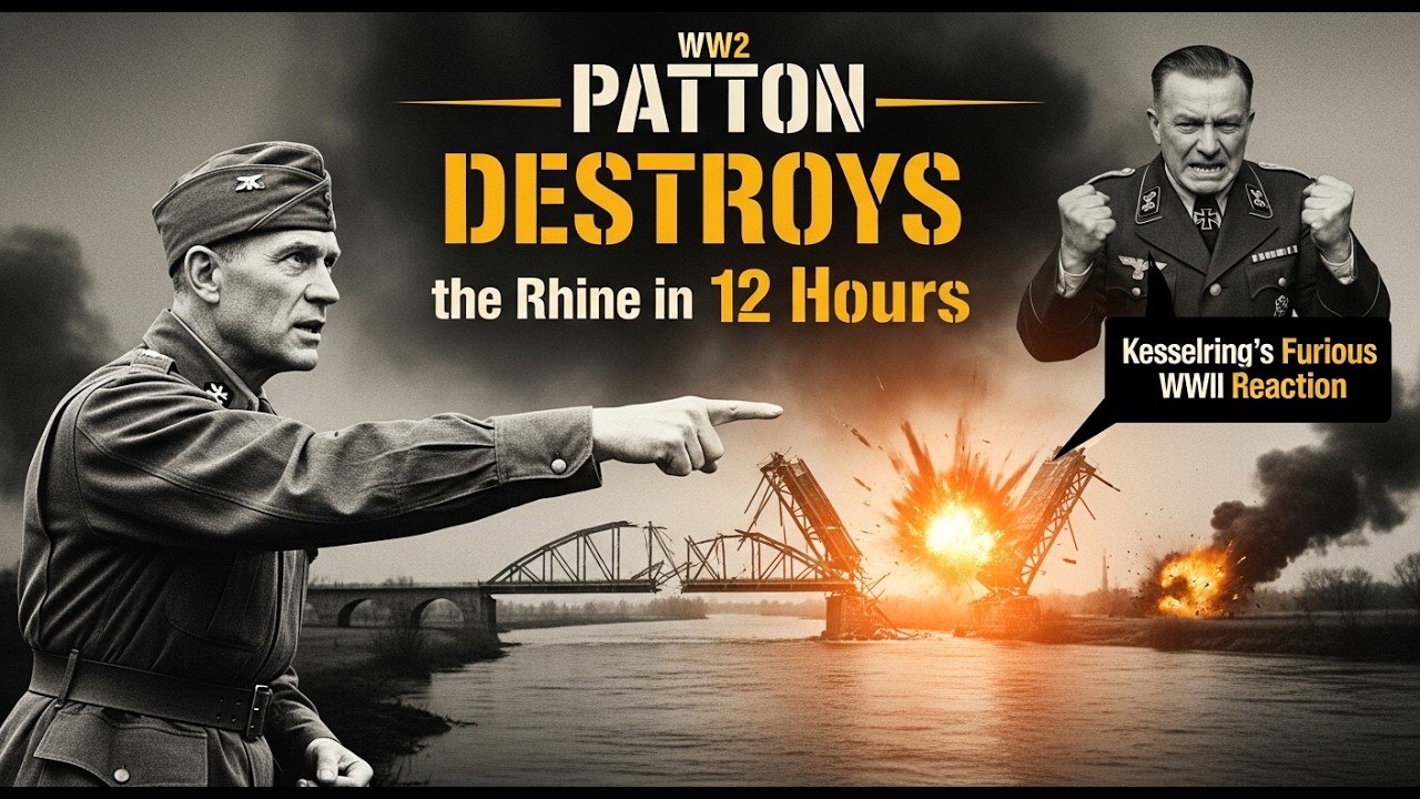 Patton DESTROYS the Rhine in 12 Hours — Kesselring’s Furious WWII Reaction