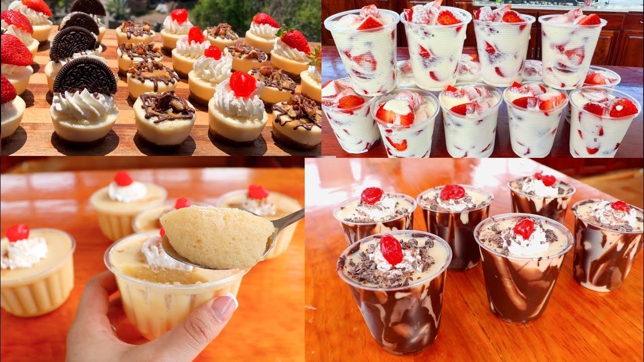 Los 4 postres más deliciosos de internet!! Postres fáciles y sin horno!!! ESPECTACULARES 😍