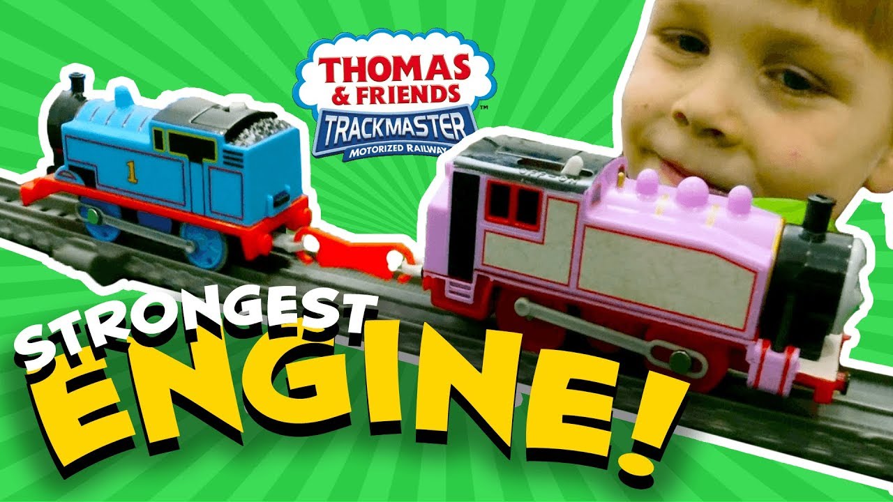 TrackMaster Strongest Train Engine Competition! RC Thomas tank against RC Percy on the Train Lab!