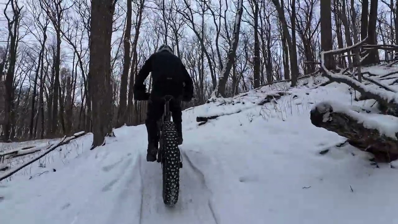 Greenbush, WI -FAT biking  groomed snow trails- 01/18/26