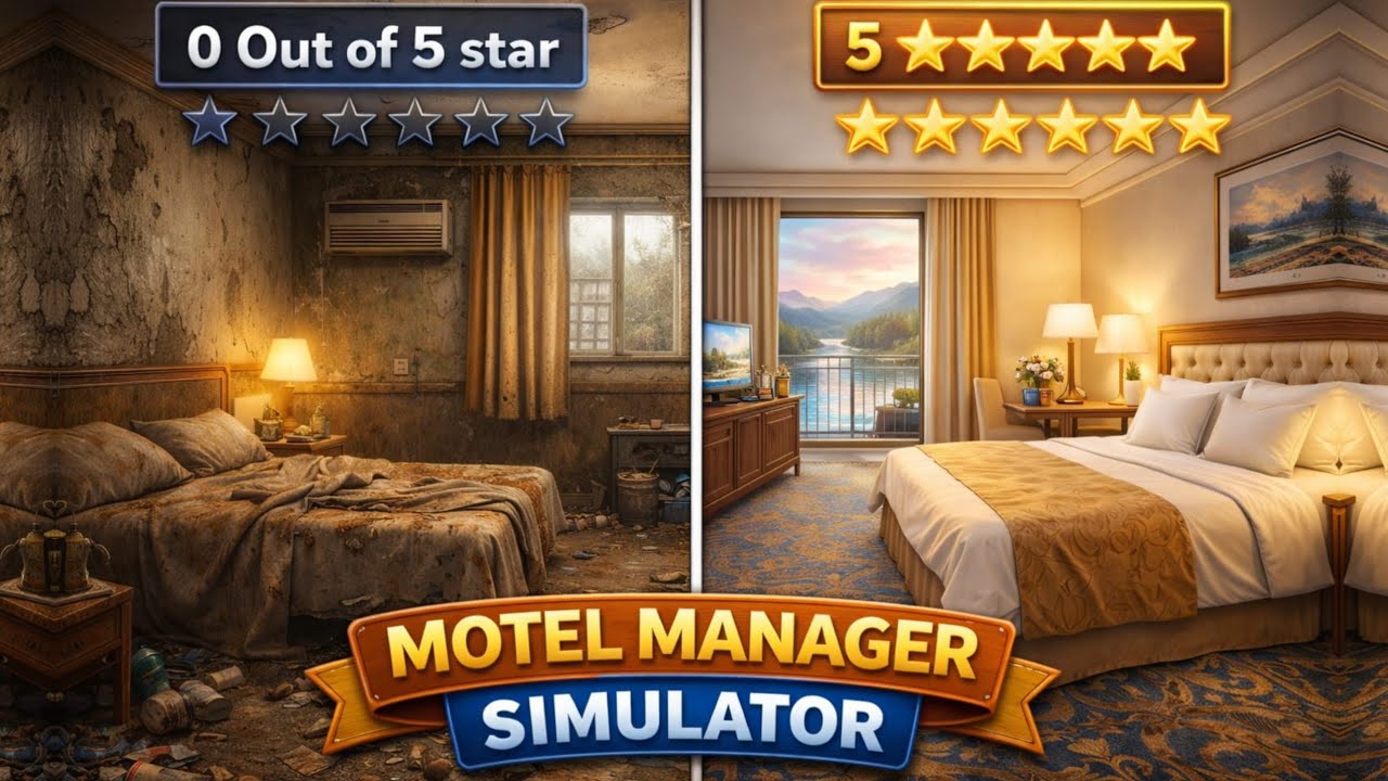 I opened my own motel in motel management simulator #1 