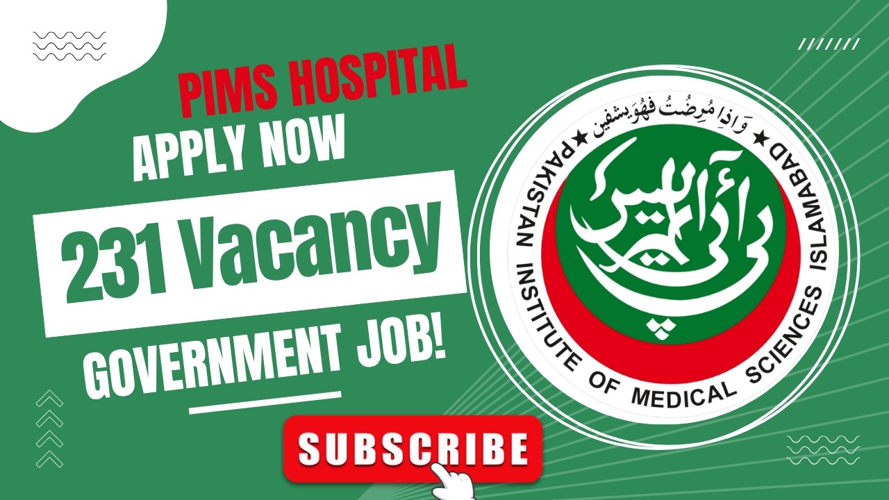 Government Jobs PIMS Hospital jobs 2026