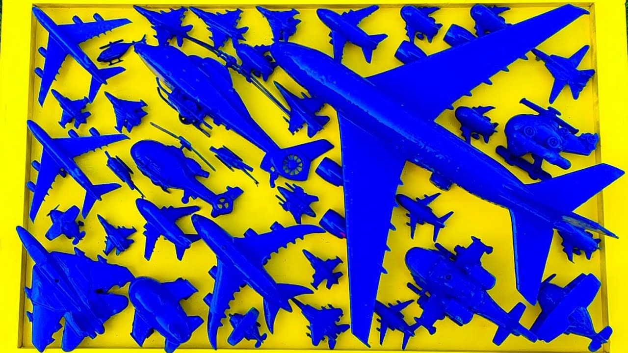 Pesawat Warna-Warni⁉️Pesawat Garuda, B1-Bomber, Helicopter Apache,RC Plane Shukoi SU27, F6F Hellc4t