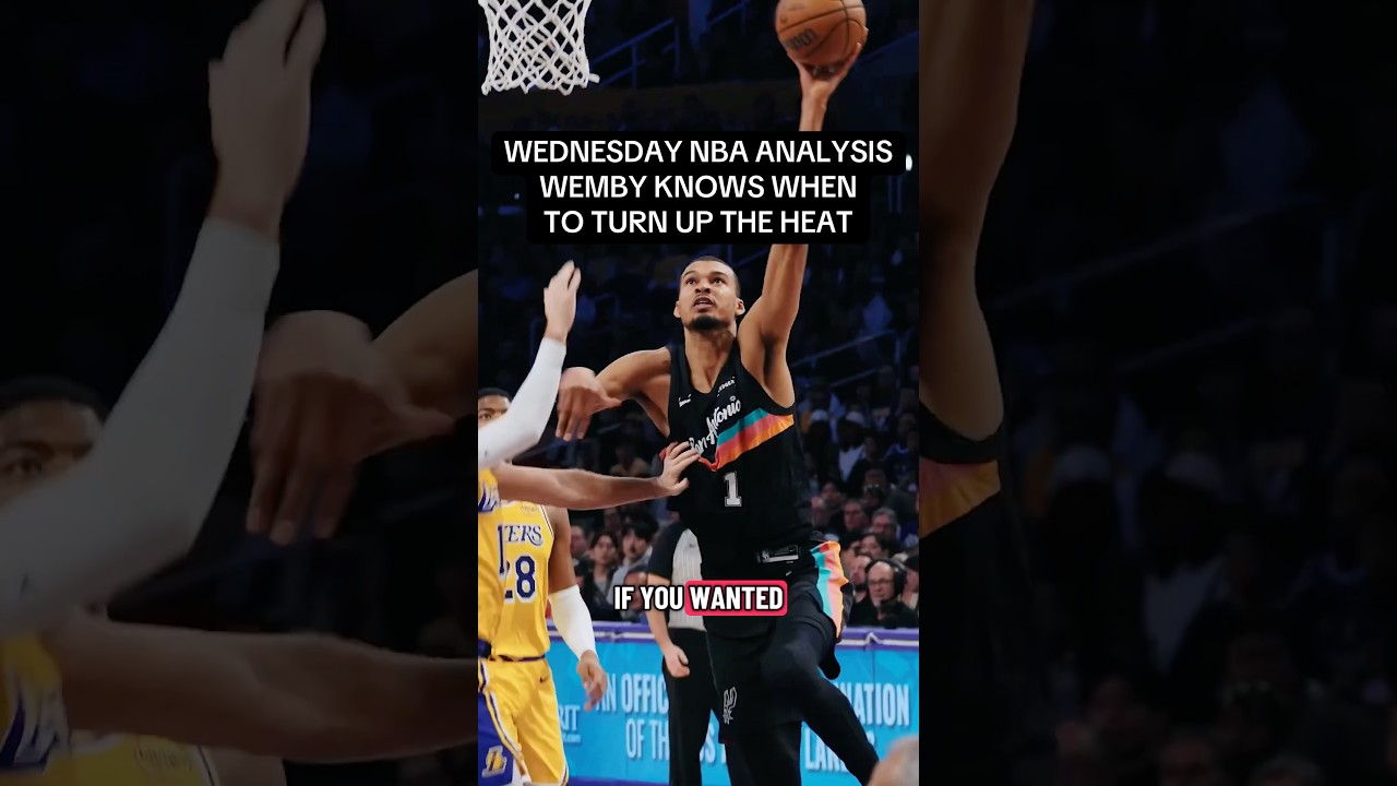 NBA Analysis: Wemby scores 40 in 26 minutes #nba #nbaanalysis #basketball #shortsfeed