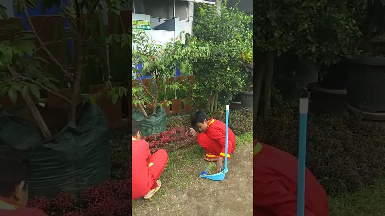 Pembiasaan siswa agar peduli dengan kebersihan #shorts #muhita #jember #keren #sekolah #adiwiyata