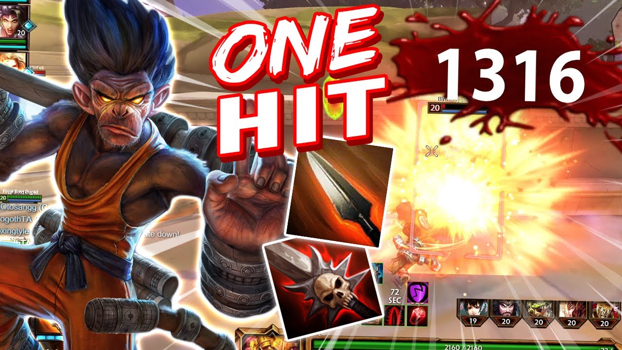 Smite: HUN BATZ JUNGLE CAN ONE HIT CRIT!