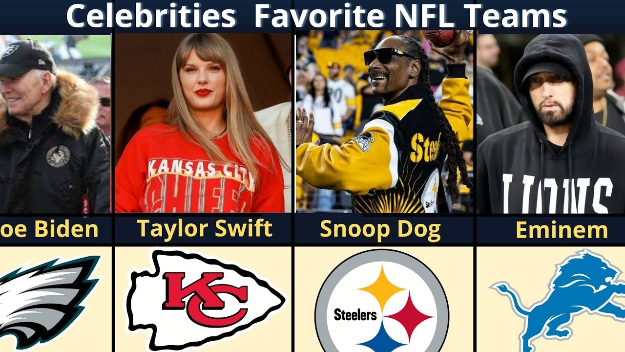 Celebrities and Their Favorite NFL Teams