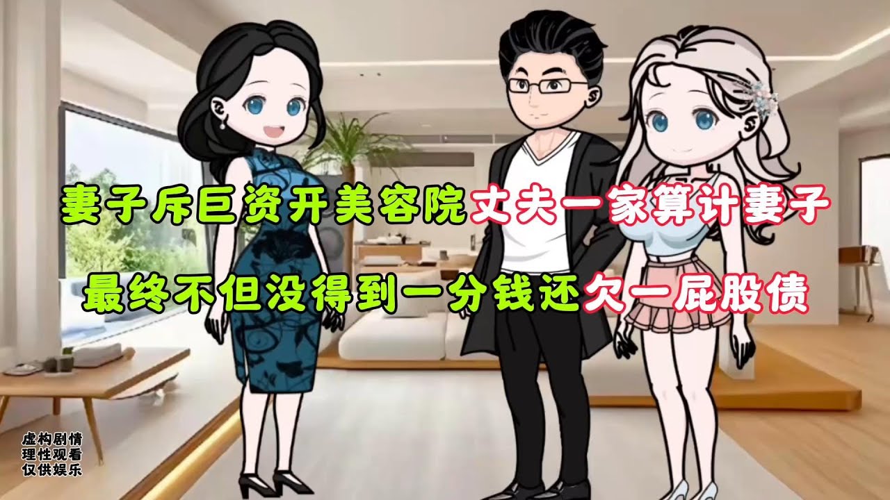 妻子開美容院，丈夫全家眼紅想奪權，她將計就計做局，反讓婆家背上百萬債！原创动漫 # 情感类动画 # 动画小故事 # 热门动画