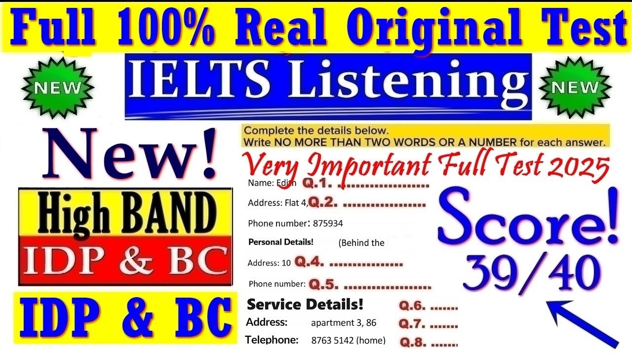 IELTS Listening Practice Test 2026 | New Real IELTS Exam With Answers | 08 Feb 2026