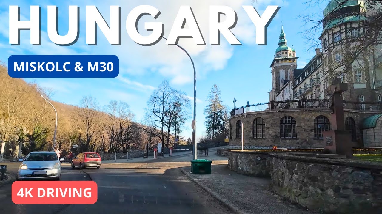 Driving in Hungary: Miskolc & M30: 4K January 2024