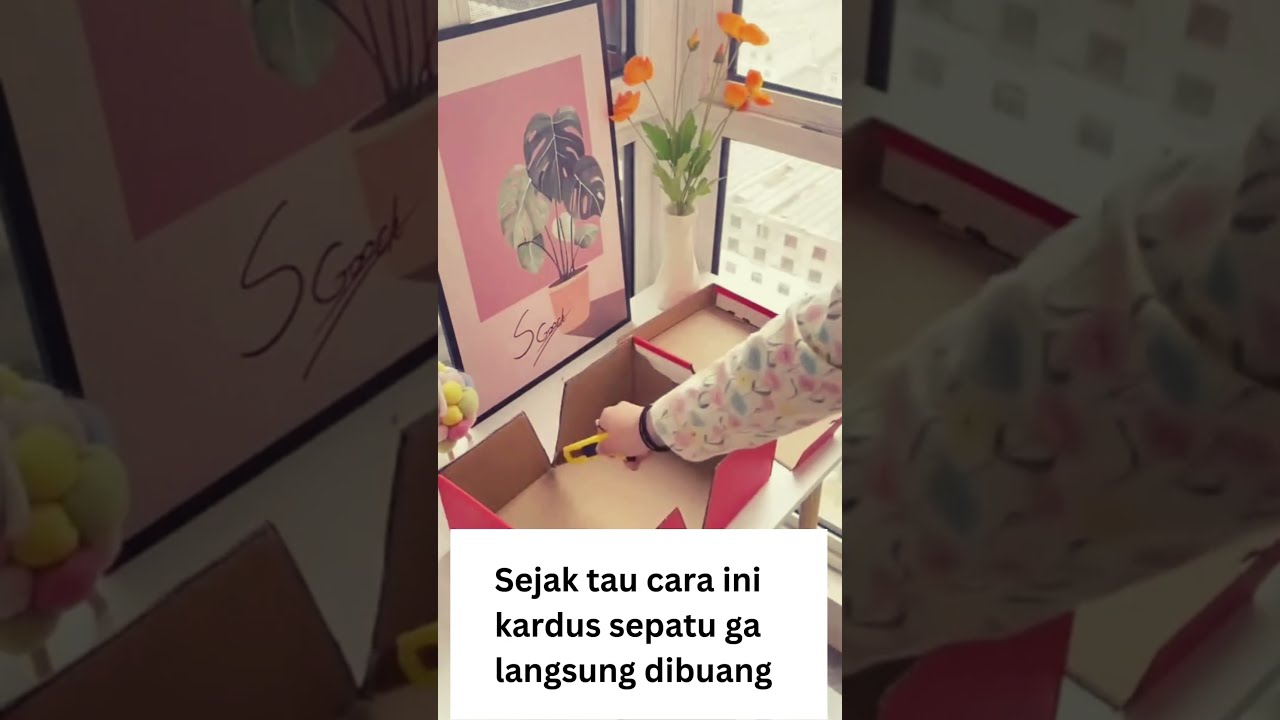 Kardus sepatu disulap jadi kotak serbaguna #diy #lifehacks #zonadiy