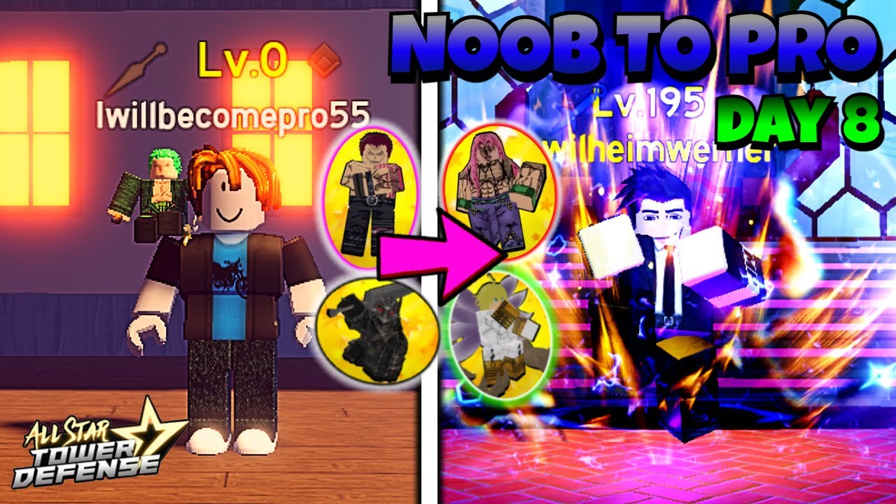 ASTD Noob to Pro Day 8 Insane Luck | All Star Tower Defense Roblox