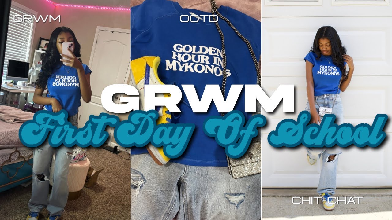 FIRST DAY OF SOPHOMORE YEAR || grwm, chit-chat, ootd, etc