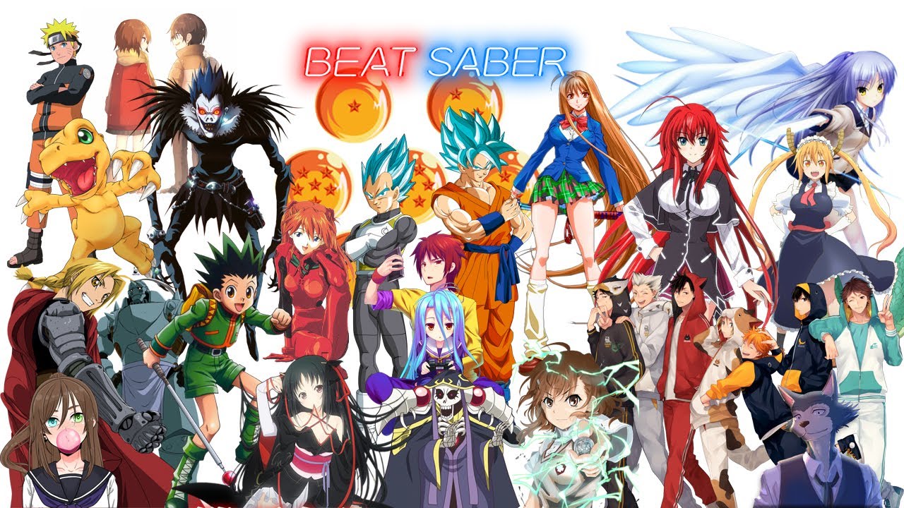 Beat Saber | 17 Anime Openings - Mix