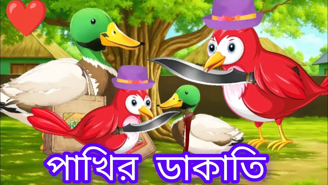 পাখির ডাকাতি #cartoon #Bangla #পাখির ডাকাতি 