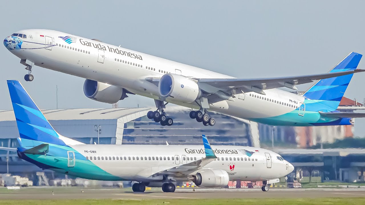 🇮🇩✈️ Безумие аэропорта мирового класса! Непрерывный воздушный трафик в Джакарте — 20 минут(CGK/WIII)