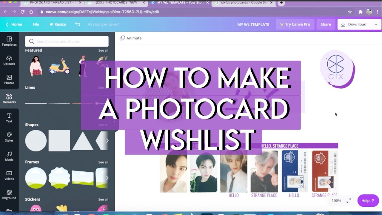 🌼 How to Create A Photocard Wishlist